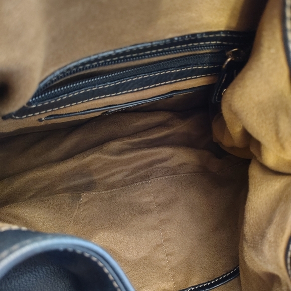 Lauren Conrad LC Black Leather Slouchy Soft Bag - Picture 12 of 14